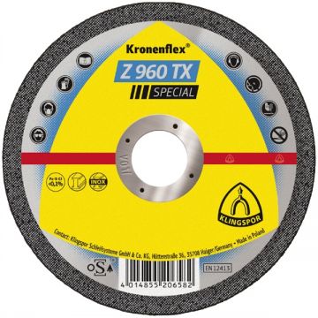 Klingspor Z 960 TX SPECIAL - Disc taiere metal 115x22.2x1 mm 1 buc