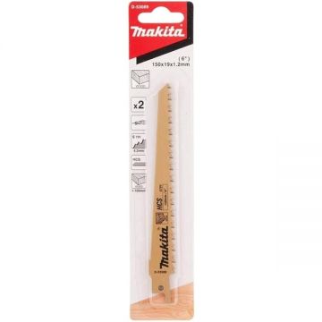 Makita D-53089 - Set panze fierastrau sabie HCS 152 mm 6 dinti/inch dantura standard 2 bucati