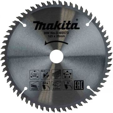 Makita D-65573 - Panza fierastrau circular multimaterial 165x20x2.2 mm 60 dinti