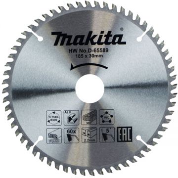 Makita D-65589 - Panza fierastrau circular multimaterial 185x30x2.2 mm 60 dinti