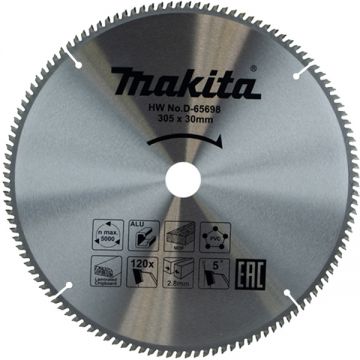 Makita D-65698 - Panza fierastrau circular multimaterial 305x30x2.8 mm 120 dinti