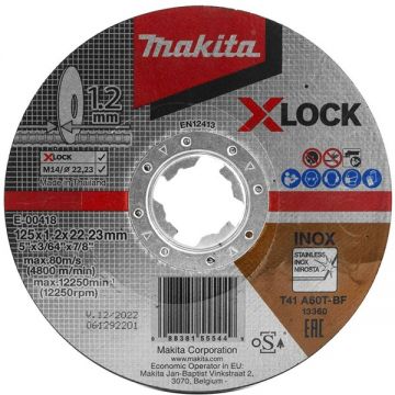 Makita E-00418 - Disc polizare inox 125x22.2x6 mm