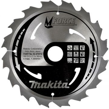 Makita MFORCE - Panza fierastrau circular lemn 210x30x2.3 mm 16 dinti