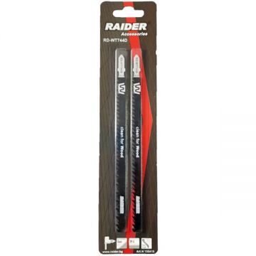 Raider  RD-WT744D - Set panze fierastrau pendular tija cu un prag de prindere (T) 180 mm lemn taiere dreapta grosiera 2 bucati