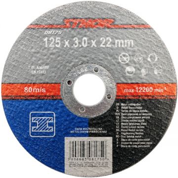 Sthor 08175 - Disc taiere metal 125x22x3 mm 1 buc