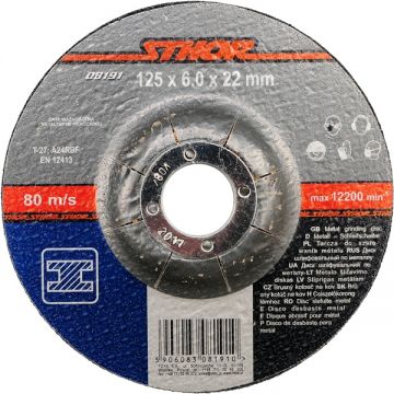 Sthor 08191 - Disc polizare metal 125x22x6 mm