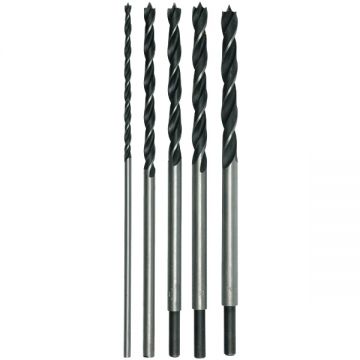 Sthor 22460 - Set burghie lemn cu varf ascutit 6-14 mm tija cilindrica 6 bucati