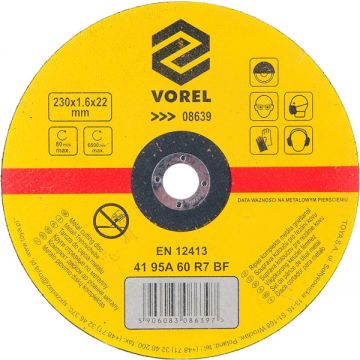 Vorel 08639 - Disc taiere metal 230x22x1.6 mm 1 buc