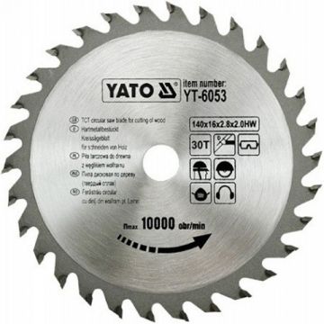 Yato  YT-6053 - Panza fierastrau circular lemn 140x16x2.8 mm 30 dinti