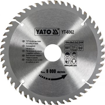 Yato YT-6062 - Panza fierastrau circular lemn 184x30x3.2 mm 50 dinti