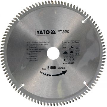 Yato  YT-6097 - Panza fierastrau circular aluminiu 300x30x3 mm 100 dinti