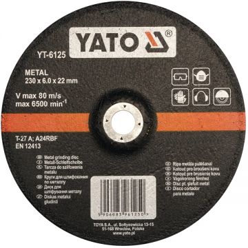 Yato YT-6125 - Disc polizare metal 230x22x6 mm