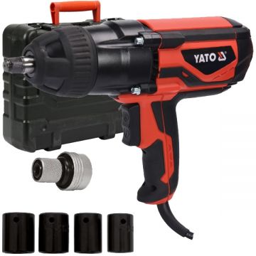 Yato YT-82021 - Masina de insurubat cu impact 1020 W 600 Nm - patrat 1/2 inch valiza plastic accesorii