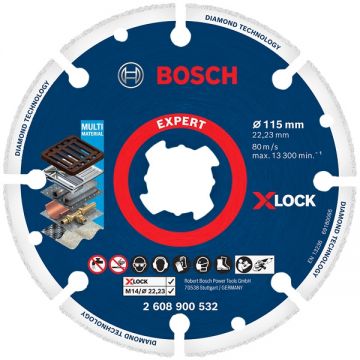 Bosch EXPERT Diamond Metal Wheel - Disc diamantat de taiere segmentat 115x22.2x- mm taiere uscata