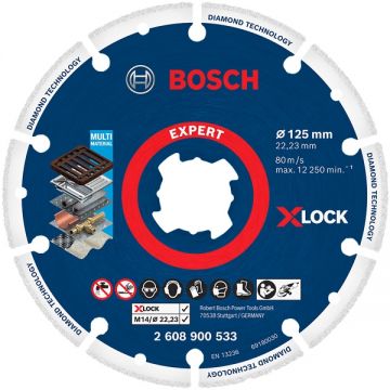 Bosch EXPERT Diamond Metal Wheel - Disc diamantat de taiere segmentat 125x22.2x- mm taiere uscata