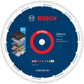 Bosch EXPERT Diamond Metal Wheel - Disc diamantat de taiere segmentat 355x25.4x- mm taiere uscata