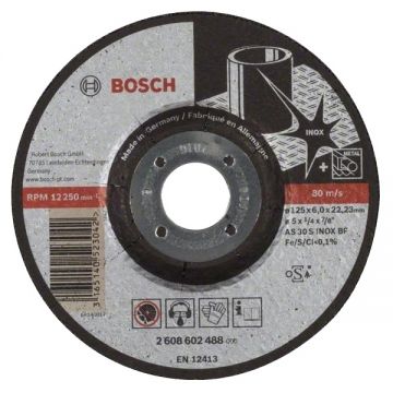 Bosch Expert for Inox - Set discuri polizare inox 125x22.2x6 mm 10 bucati