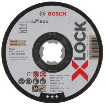 Bosch Standard for Inox - Disc taiere inox 125x22.2x1.6 mm 1 buc