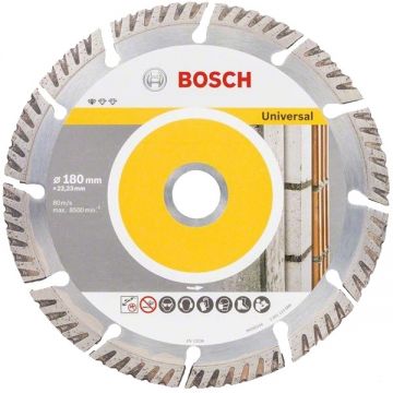 Bosch Standard for Universal - Disc diamantat de taiere segmentat 180x22.2x2.4 mm taiere uscata 10 bucati