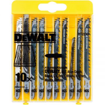 DeWalt DT2290 - Set panze fierastrau pendular tija cu un prag de prindere (T) 76-100 mm lemn taiere mixta 10 bucati