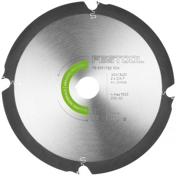 Festool DIA 160x18x20 F4 - Panza fierastrau circular fibrociment 160x20x1.8 mm 4 dinti