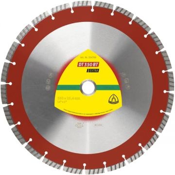 Klingspor DT 350 BT EXTRA - Disc diamantat de taiere segmentat 350x25.4x3 mm taiere uscata