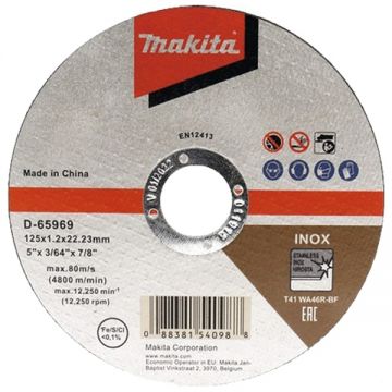 Makita D-65969 - Disc taiere inox 125x22.2x1.2 mm 1 buc