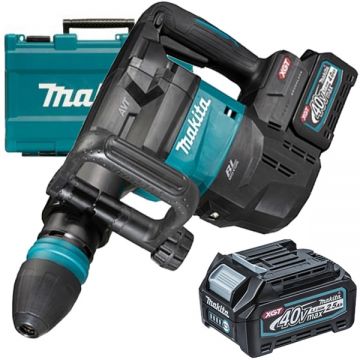 Makita HM001GM201 - Demolator SDS-Max cu 2 acumulatori Li-Ion 40 V 4 Ah 9.4 J valiza plastic