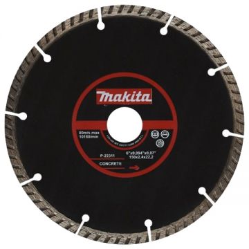 Makita P-22311 - Disc diamantat de taiere continuu 150x22.2x2.4 mm taiere uscata