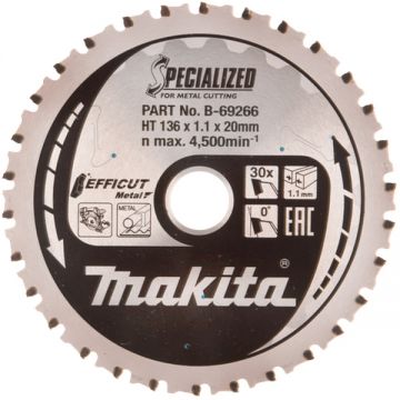 Makita SPECIALIZED - Panza fierastrau circular otel 136x20x1.1 mm 30 dinti