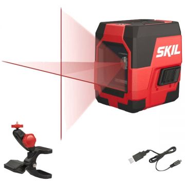 Skil 1910 AA - Nivela laser cu linii 15 m +/-0.5 mm/m 2 linii laser fascicul rosu