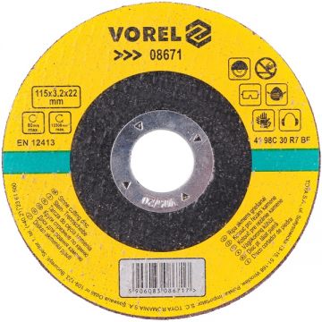 Vorel 08671 - Disc taiere piatra 115x22x3.2 mm 1 buc