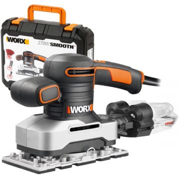 Worx  WX642.1 - Slefuitor cu vibratii 270 W 93x230 mm valiza plastic