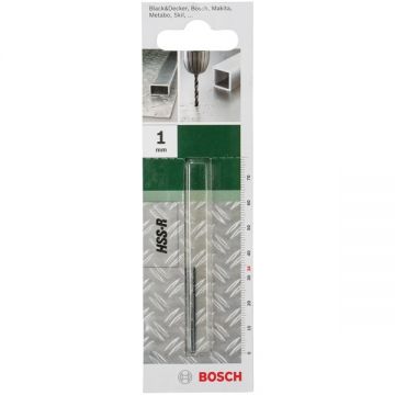 Bosch 2609255000 - Set burghie metal HSS-R 1 mm tija cilindrica 2 bucati