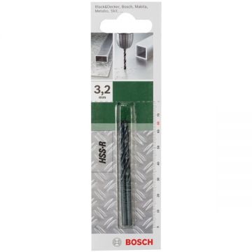 Bosch 2609255005 - Set burghie metal HSS-R 3.2 mm tija cilindrica 2 bucati