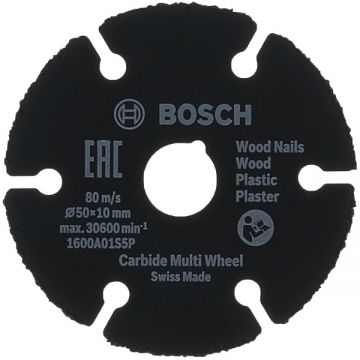 Bosch Carbide Multi Wheel - Disc taiere multimaterial 50x10x- mm 1 buc