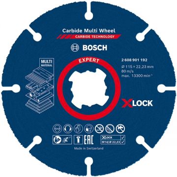 Bosch EXPERT Carbide Multi Wheel - Disc taiere lemn 115x22.2x1 mm 1 buc