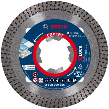 Bosch EXPERT HardCeramic - Disc diamantat de taiere continuu 85x22.2x1.4 mm taiere uscata