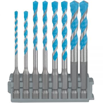 Bosch EXPERT HEX-9 MultiConstruction Pick Click Set - Set burghie universale 3-8 mm tija hexagonala 8 bucati