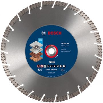 Bosch EXPERT MultiMaterial - Disc diamantat de taiere segmentat 350x25.4/20x3.3 mm taiere uscata