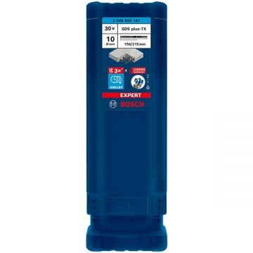 Bosch EXPERT SDS plus-7X - Set burghie SDS-Plus 10 mm 30 bucati beton armat