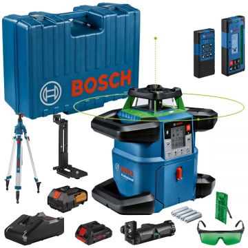 Bosch GRL 650 CHVG - Nivela laser rotativa 70 m +/-3 mm/m 600 rot/min receptor trepied proiectie verticala valiza plastic