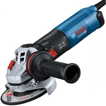 Bosch GWS 17-125 S INOX - Polizor unghiular cu fir 1700 W 125 mm turatie constanta protectie suprasarcina turatie reglabila maner antivibratii pornire lina