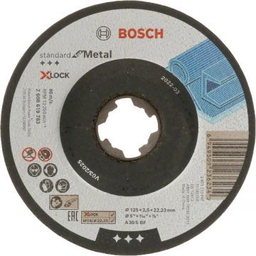 Bosch Standard for Metal - Disc taiere metal 125x22.2x2.5 mm 1 buc