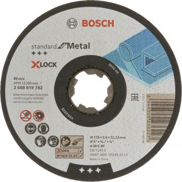 Bosch Standard for Metal - Disc taiere metal 125x22.2x2.5 mm 1 buc