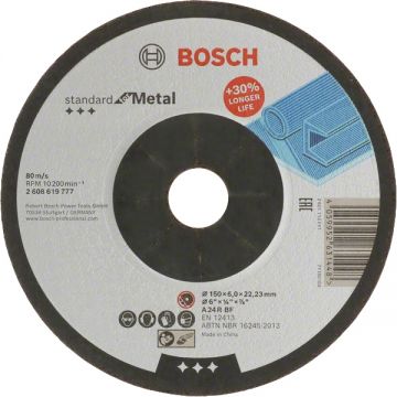 Bosch Standard for Metal - Disc taiere metal 150x22.2x6 mm 1 bucati