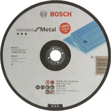 Bosch Standard for Metal - Disc taiere metal 230x22.2x2.5 mm 1 buc