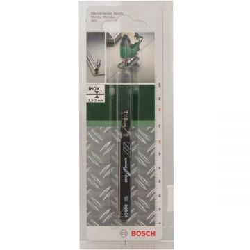 Bosch T 118 AHM - Panza fierastrau pendular tija cu un prag de prindere (T) 82 mm inox taiere dreapta fina 1 bucata