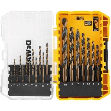 DeWalt DT70728 - Set 19 burghie metal HSS-G 1-10 mm tija hexagonala