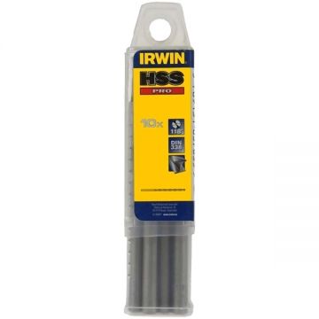 Irwin 10502256 - Set burghie metal HSS 2.5 mm tija cilindrica 10 bucati